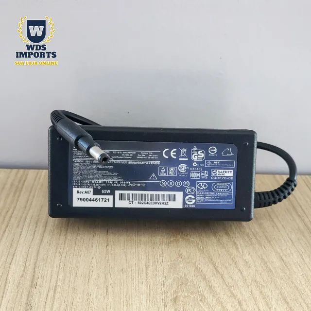 Fonte Carregador Notebook HP 65W 19V 3,33A 
