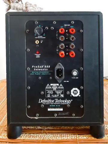 SUBWOOFER DEFINITIVE TECHNOLOGY PROSUB 800 8"+8" 300 a 600w 20Hz passive radiator. - Foto 4