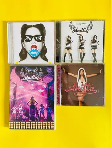 Coleção Anitta DVD + CD Meu Lugar (Raro) + CD Bang + CD Ritmo Perfeito + CD Anitta