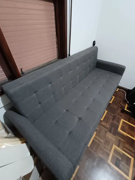 Sofá cama baú 3 lugares ótimo estado