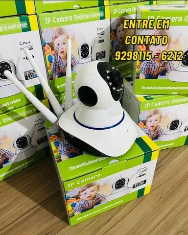 Camera Wifi 3 Antenas Com Visao Noturna Babá Eletronica-Entregas 9h as 22h - Foto 3