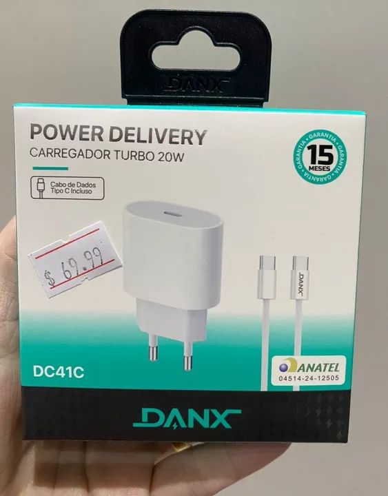Carregador Turbo Power 20W + Cabo Tipo C de 1M - DC41C Loja Coimbra Computadores Entrega