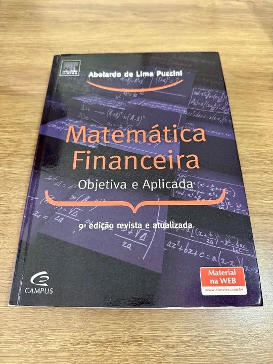 Matemática Financeira Objetiva e Aplicada 9ª Edição - Puccini