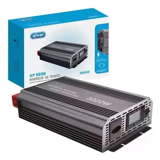 Inversor 12v 110v 3000w knup Onda Senoidal Pura 1500w Nominal Liga Geladeira  - Foto 4