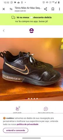 Air max sequent 4 preto sales e dourado