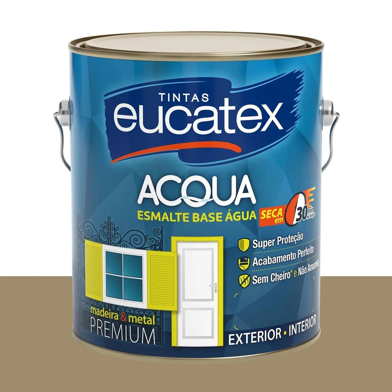 Tinta Esmalte Bril. Base Água Eucatex Deck 3,2 L