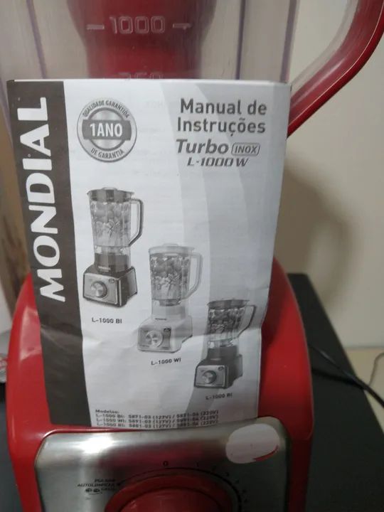 Liquidificador mondial turbo inox copo 3 litros - Foto 3
