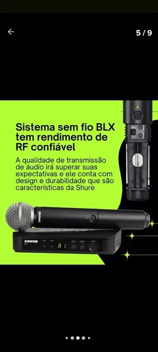 Microfone sem fio SHURE - Foto 4