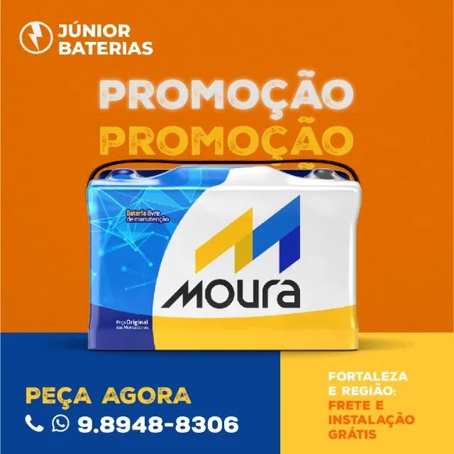 Bateria moura 90 amperes hilux