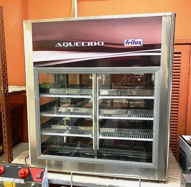 Estufa Quente de Bancada 90cm com 16 bandejas Frilux