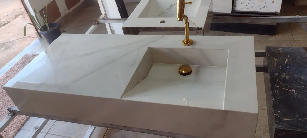 Lavatório de porcelanato banheiro  - Foto 2