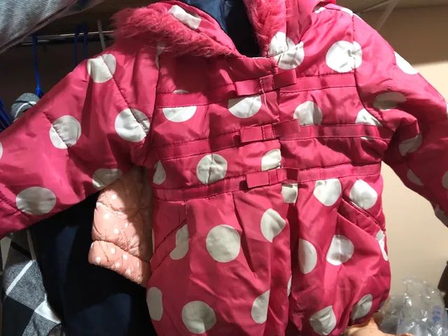 Casaco jaqueta bebê menina 9-12 meses com capuz quentinha Marisol