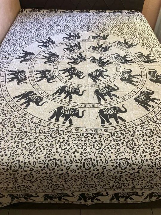 Colcha indiana casal Queen manta cortina canga painel  - Foto 2