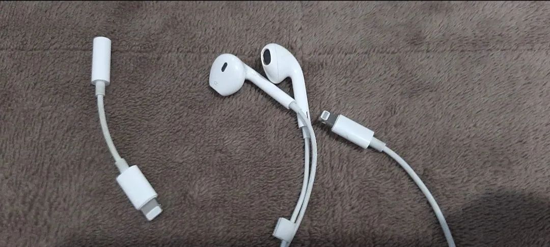 Fone Apple Original Lightning +Adaptador 