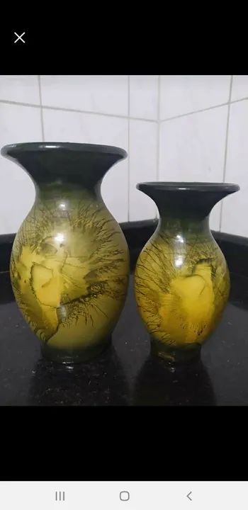 Par de Vasos para decoração 