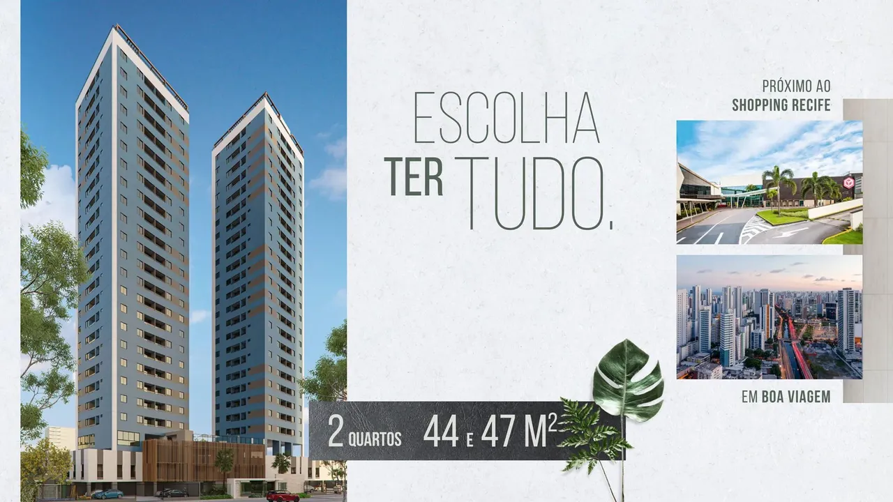 Imóvel para venda com 47 metros quadrados com 2 quartos em Boa Viagem - Recife - PE