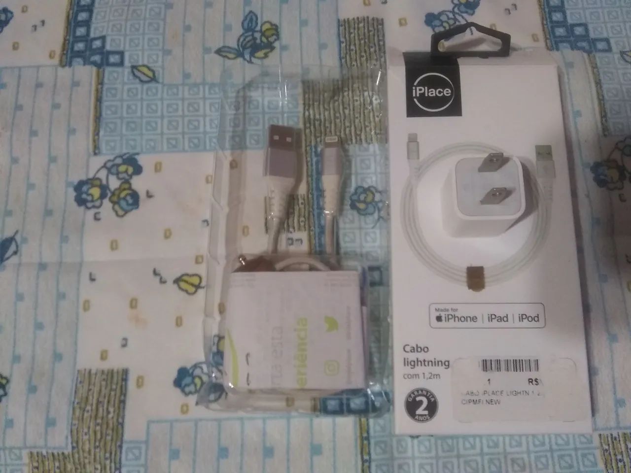 Cabo Lightning iPlace 1,2m + Carregador - Foto 4