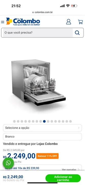 Lava Louças Brastemp 8!Serviços - 110 V - Foto 3