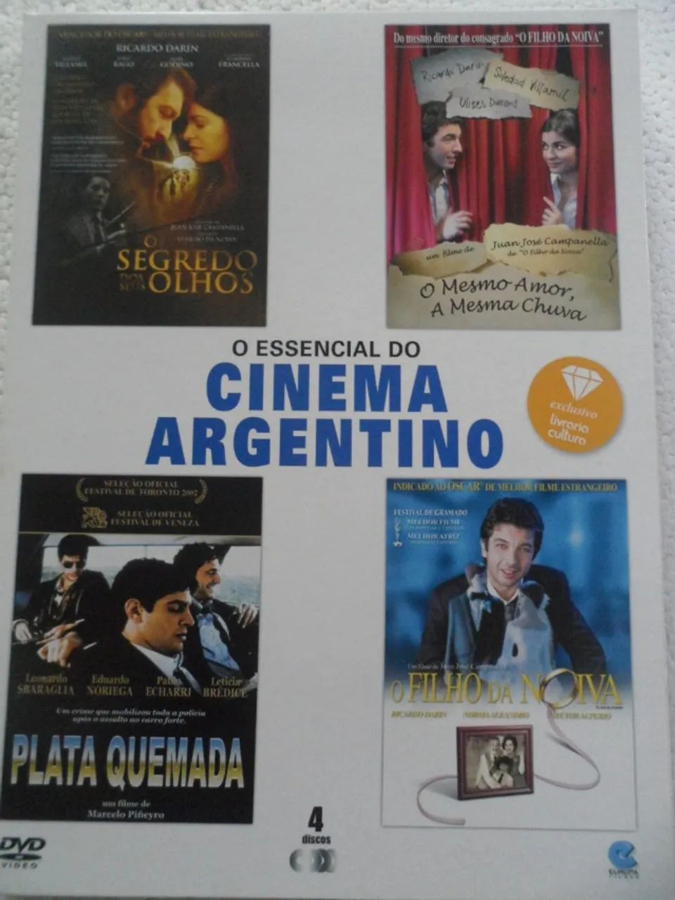 DVD Box O Essencial do Cinema Argentino DVD digipack 4 discos nacional e original - Foto 6