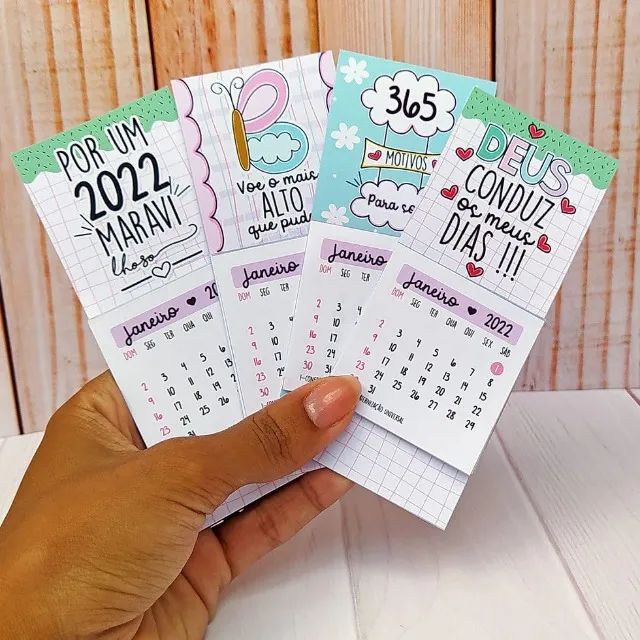 ? Mini Calendários Personalizados ? 100 unidades - Foto 3