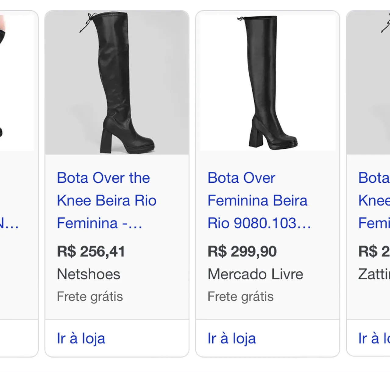 Bota Over Beira Rio em Couro N37