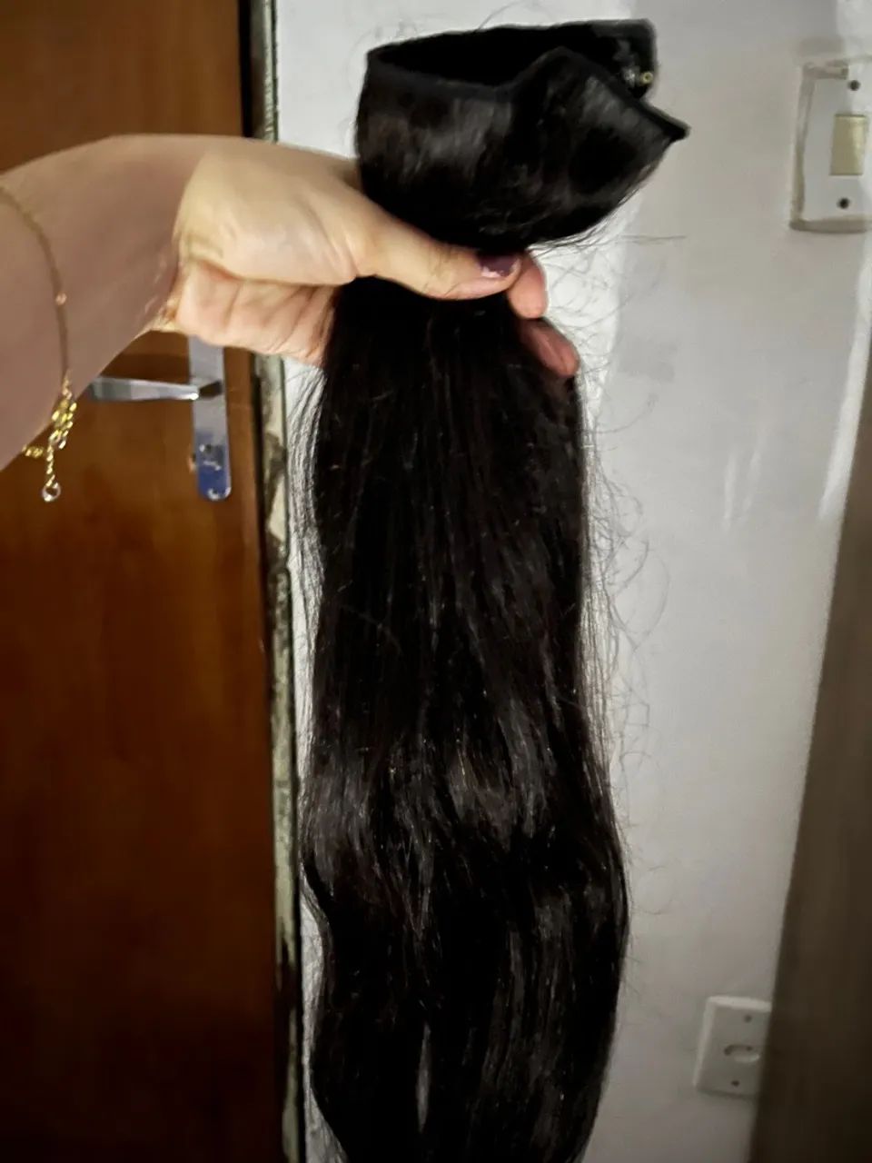 Cabelo humano indiano, castanho escuro  - Foto 3