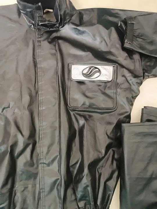 Capa de chuva para motoboy motoqueiro, cadeado e luvas 