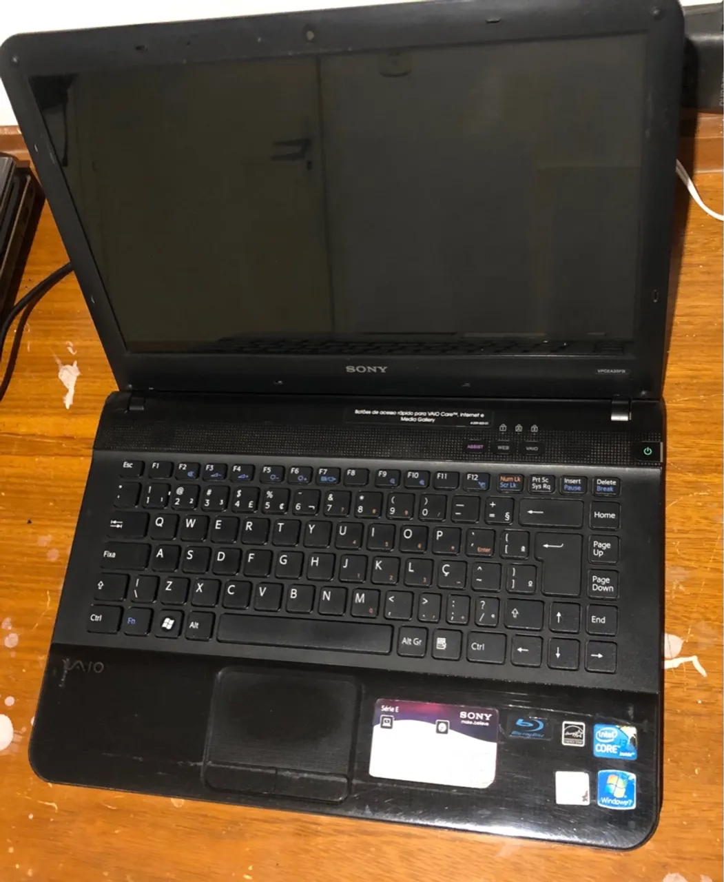 Notebook Sony VAIO (Sucata)