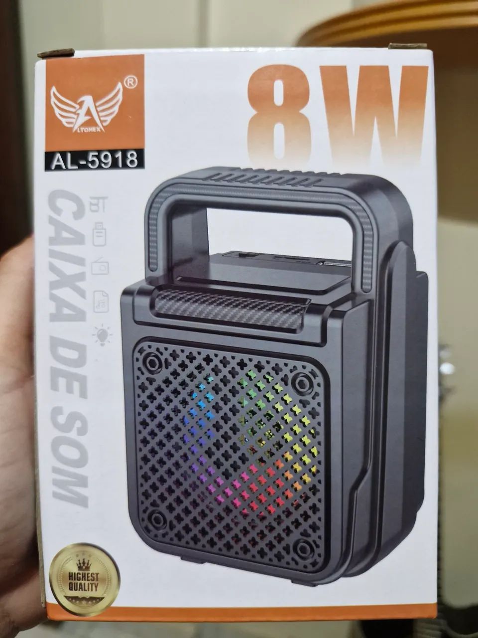 Caixa De Som 8w Bluetooth Altomex