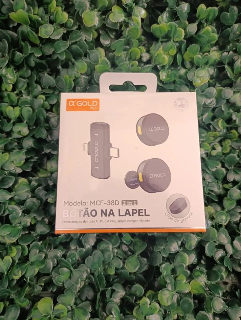Microfone De Lapela Magnetico 2 Em 1 Lightning E Type-c 36 d Preto RECOMENDADO  - Foto 2