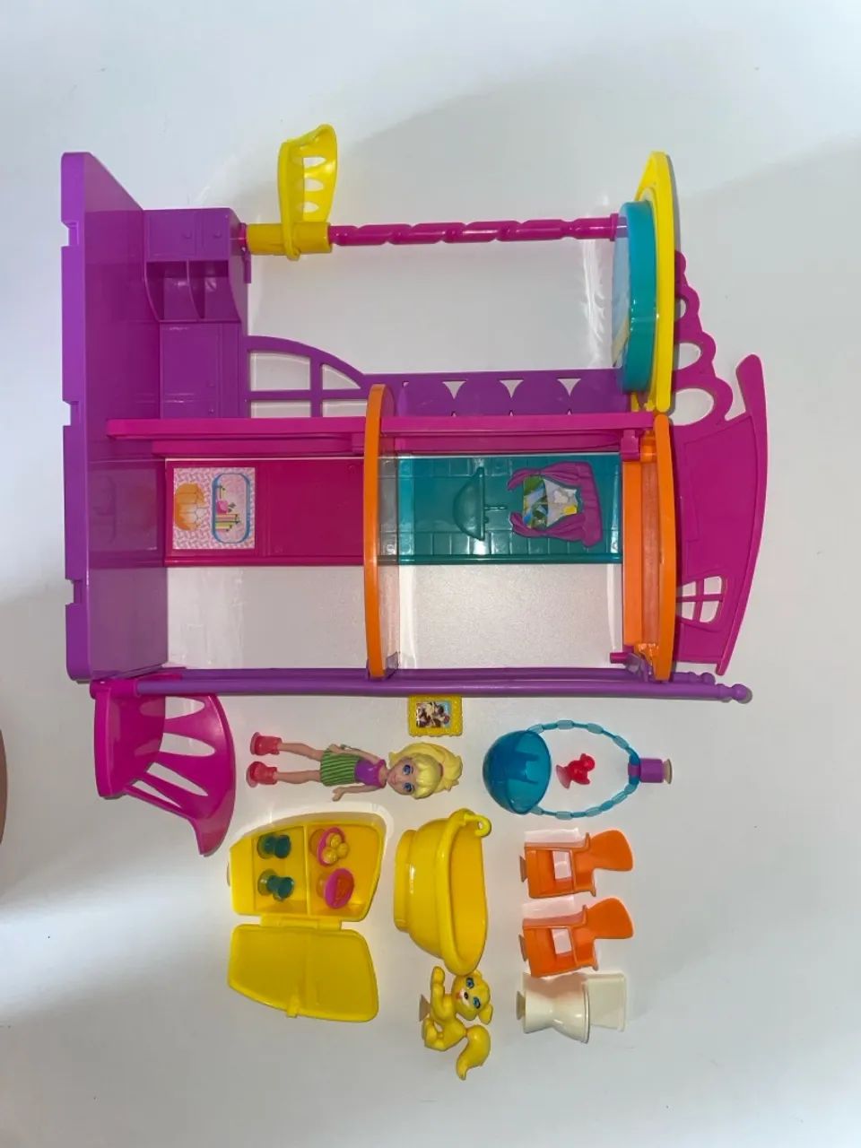 Casa Polly Pocket Cola e Descola Cabeça para baixo - Foto 2