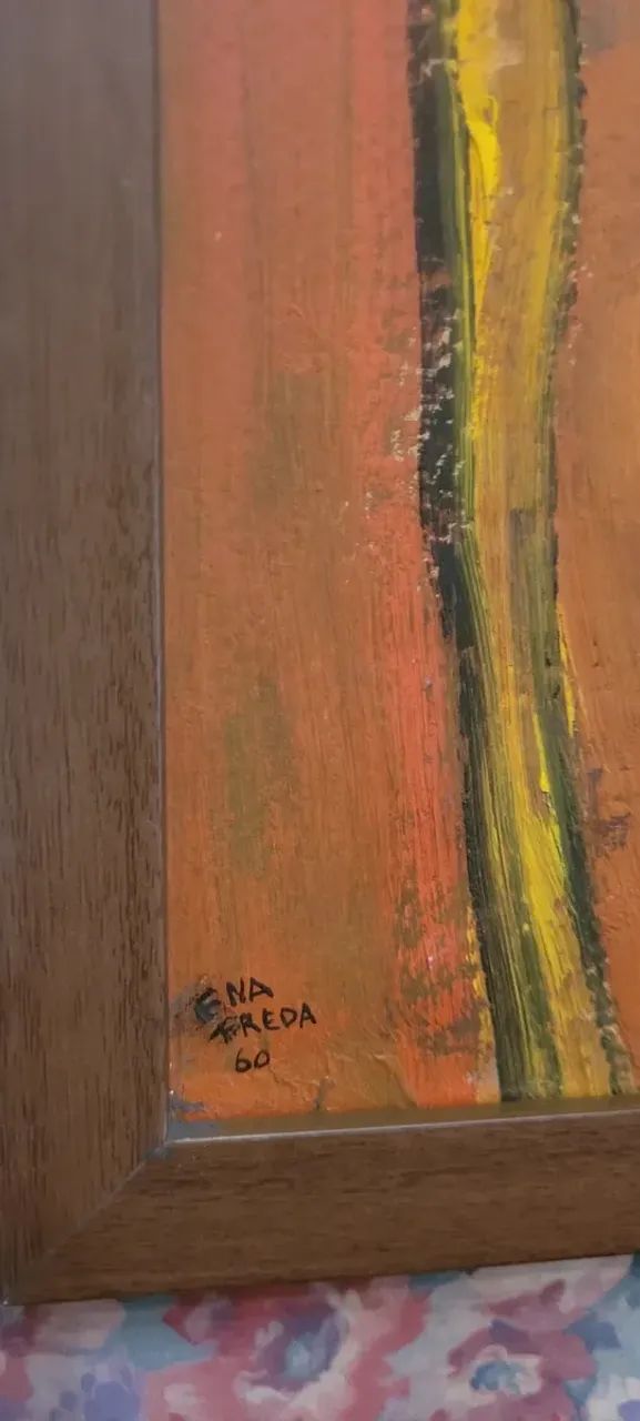 Quadro Abstrato E. Freda 60 Galeria Cocaco Ose 31x21 - Foto 2