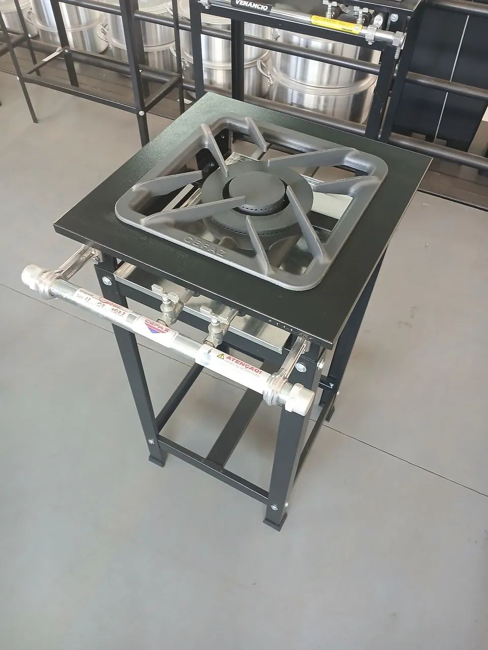 Fogão industrial 1 Bocas Duplas com Pé  - Foto 2