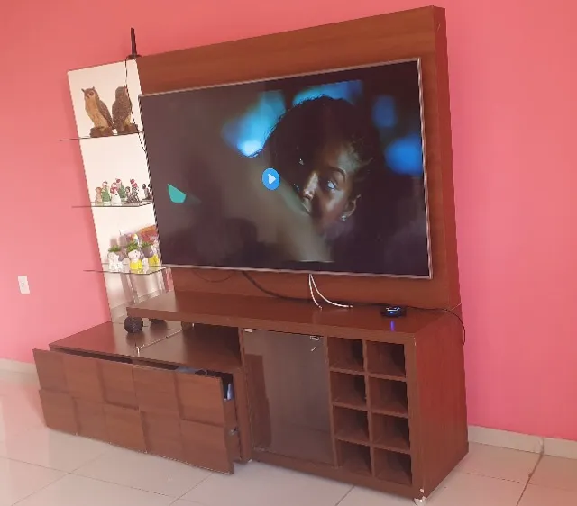 Rack completo em madeira maciça ( perfeito estado de conservação)