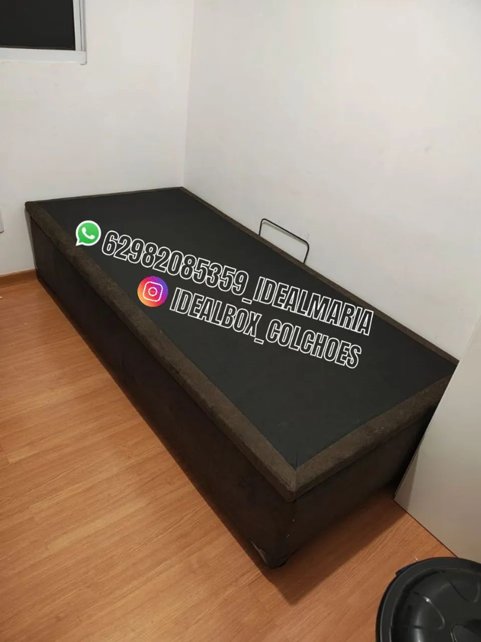 BOX BAÚ SOLTEIRO 88X188 (COLCHÃO VENDEMOS SEPARADO) - Foto 3