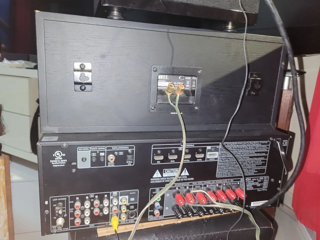 Home Theater receiver Denon com detalhes LEIA - CAIXA E SUB VENDIDOS - Foto 2