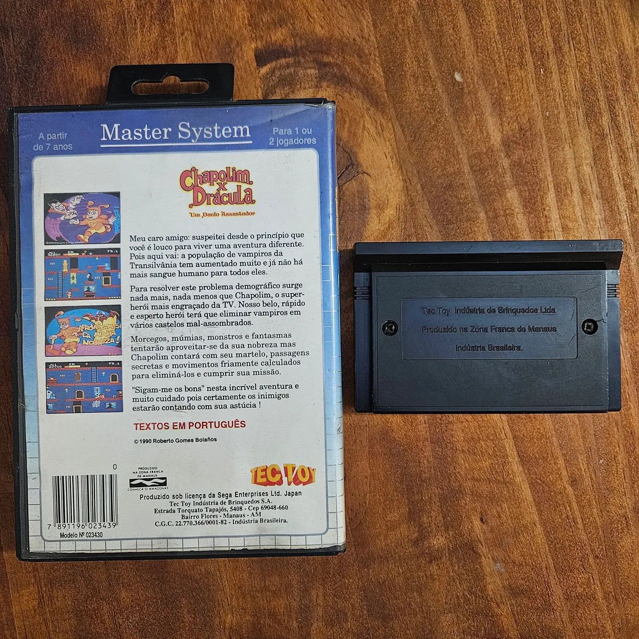 Chapolin x Drácula Um Duelo Assustador Master System Tectoy