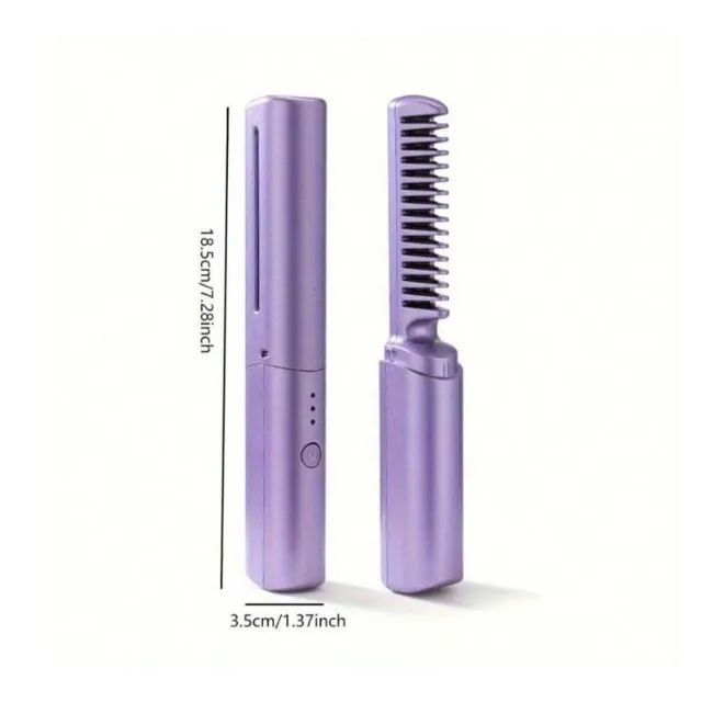 Mini Pente De Alisamento Capilar Recarregável  - Foto 4