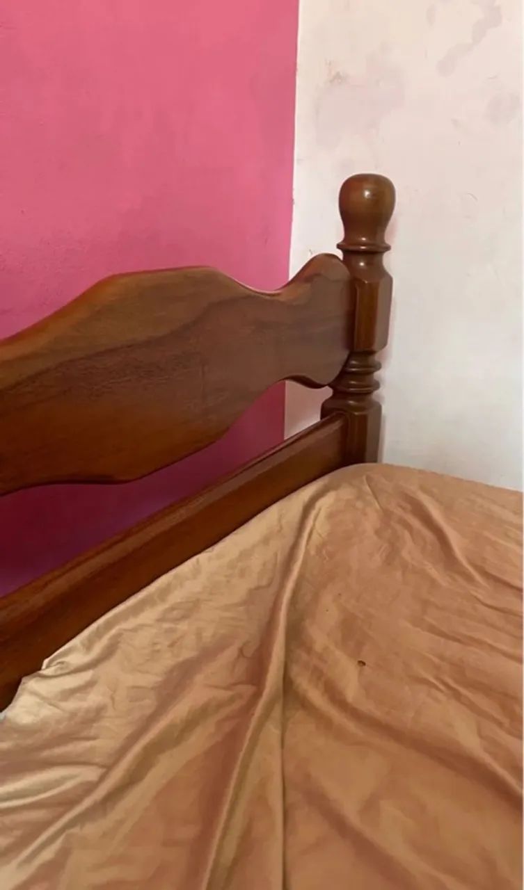 Cama de solteiro de madeira - Foto 3
