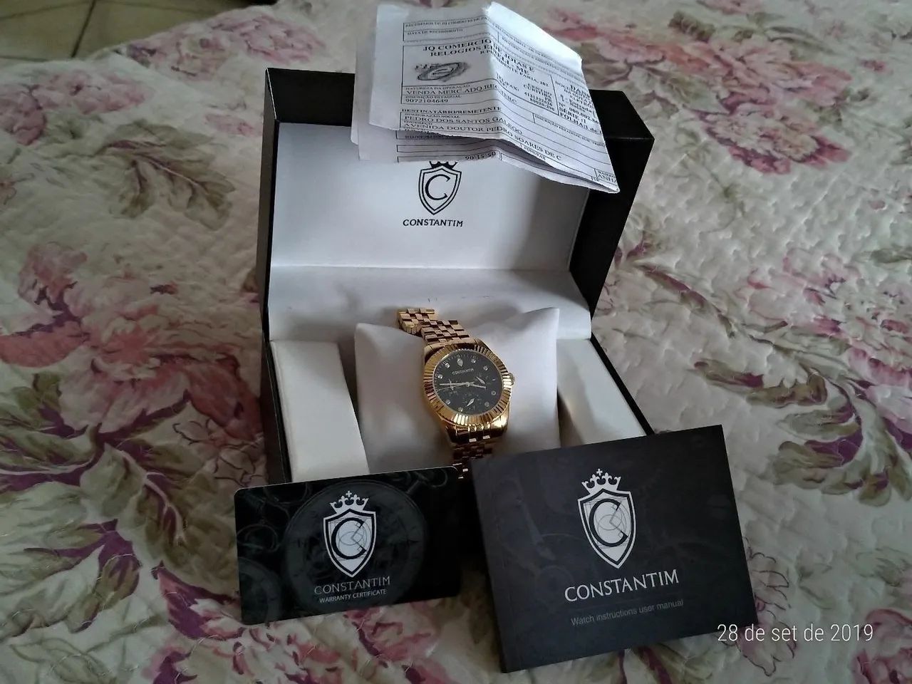 Relógio Constantim Dourado - Elegância e Estilo - Foto 3