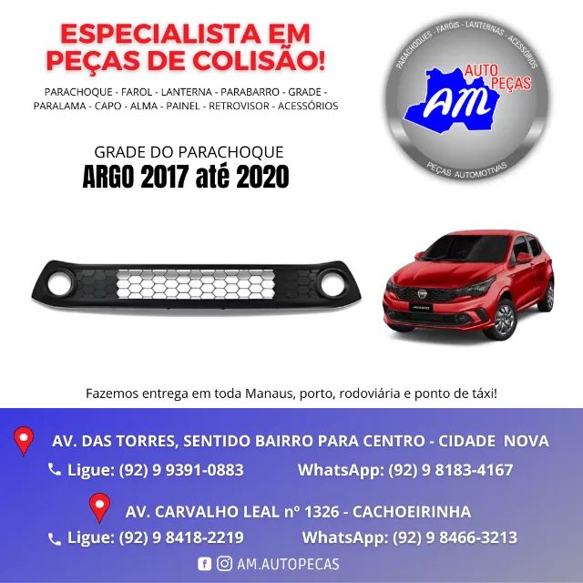 grade parachoque argo