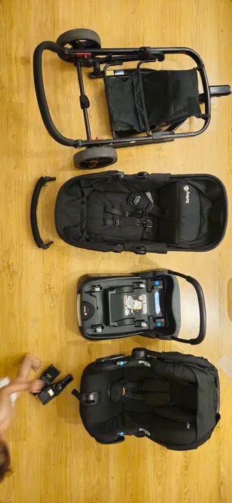 Carrinho + Bebê conforto + Moisés Safety 1st ótimo estado - Foto 4