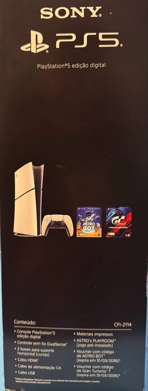 Console Playstation®5 Slim Digital -  Lacrado Caixa  - Foto 2