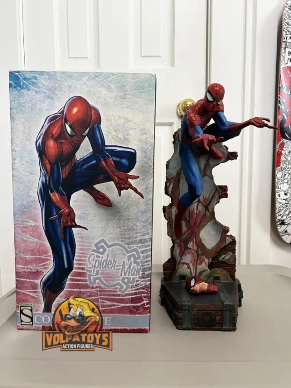 spiderman / mary jane / black cat / Gwen Stacy / Sideshow Comiquette 1/5 J. Scott Campbell - Foto 3