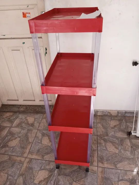 Estante de plástico ideal para organizar sua cozinha - Foto 3