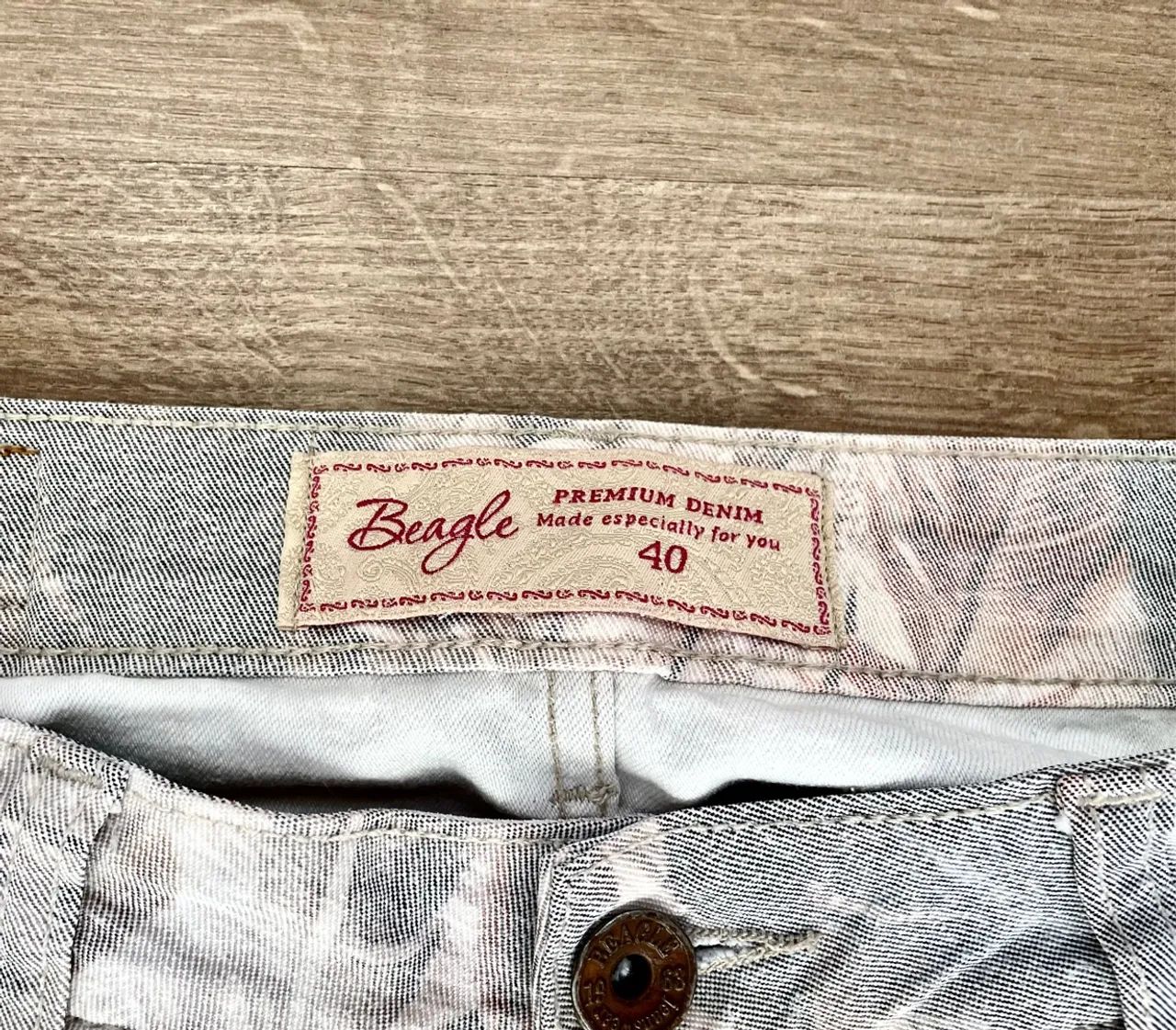 Calça Jeans Feminina Estampada tam 40 Beagle - Foto 3