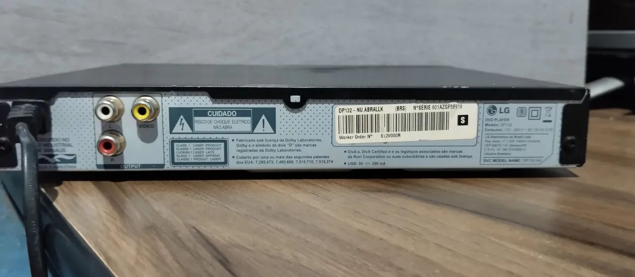 Dvd Player LG Dp132 C/ Entrada Usb - Foto 2