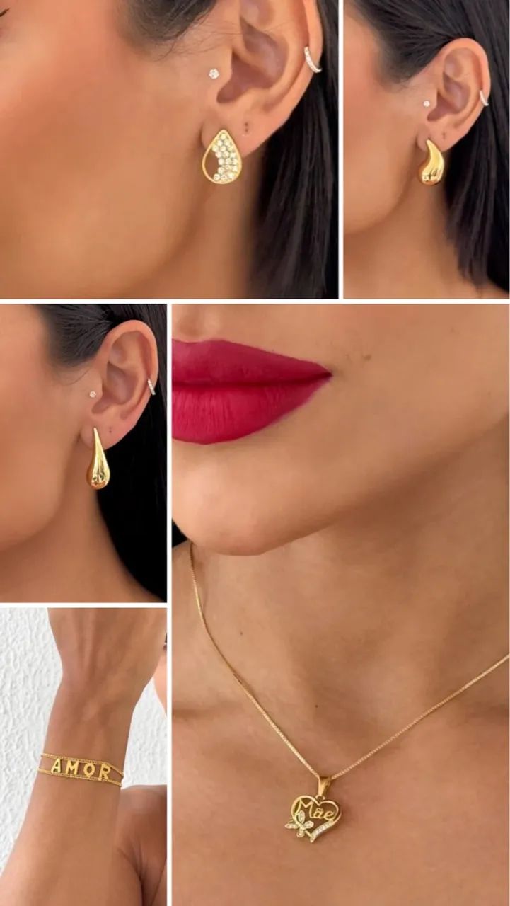 Coleção de Folheados a Ouro 18K Elegantes e Modernas - Foto 4