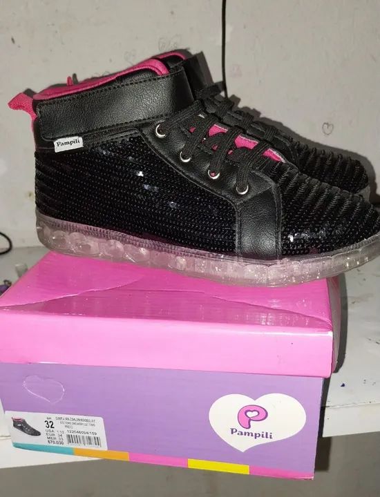 Tênis Infantil Pampili Sequined 32 - Foto 4