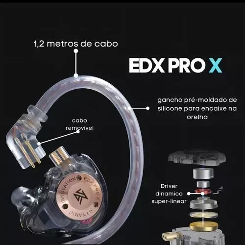 Fone de Ouvido Kz Edx Pro X Lançamento - Foto 5